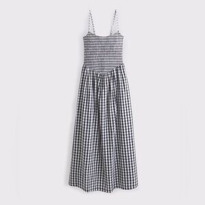Abercrombie & Fitch Dipped-Waist Smocked Midi Dress (never worn!)